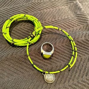 Silpada bracelet, necklace, ring